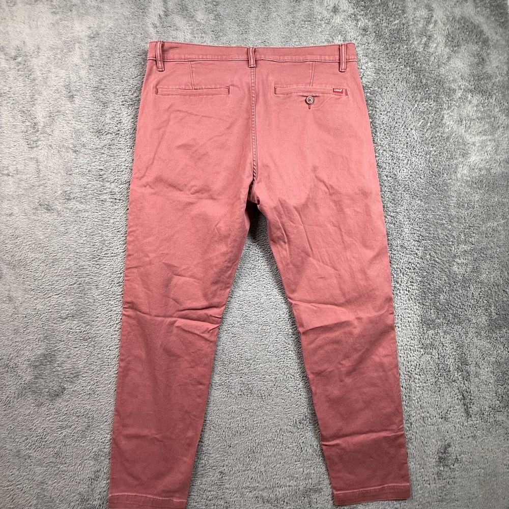 Levi's XX Chino Standard Taper Pants Mens 36x32 Mauve Pink Stretch Cotton - Picture 2 of 10